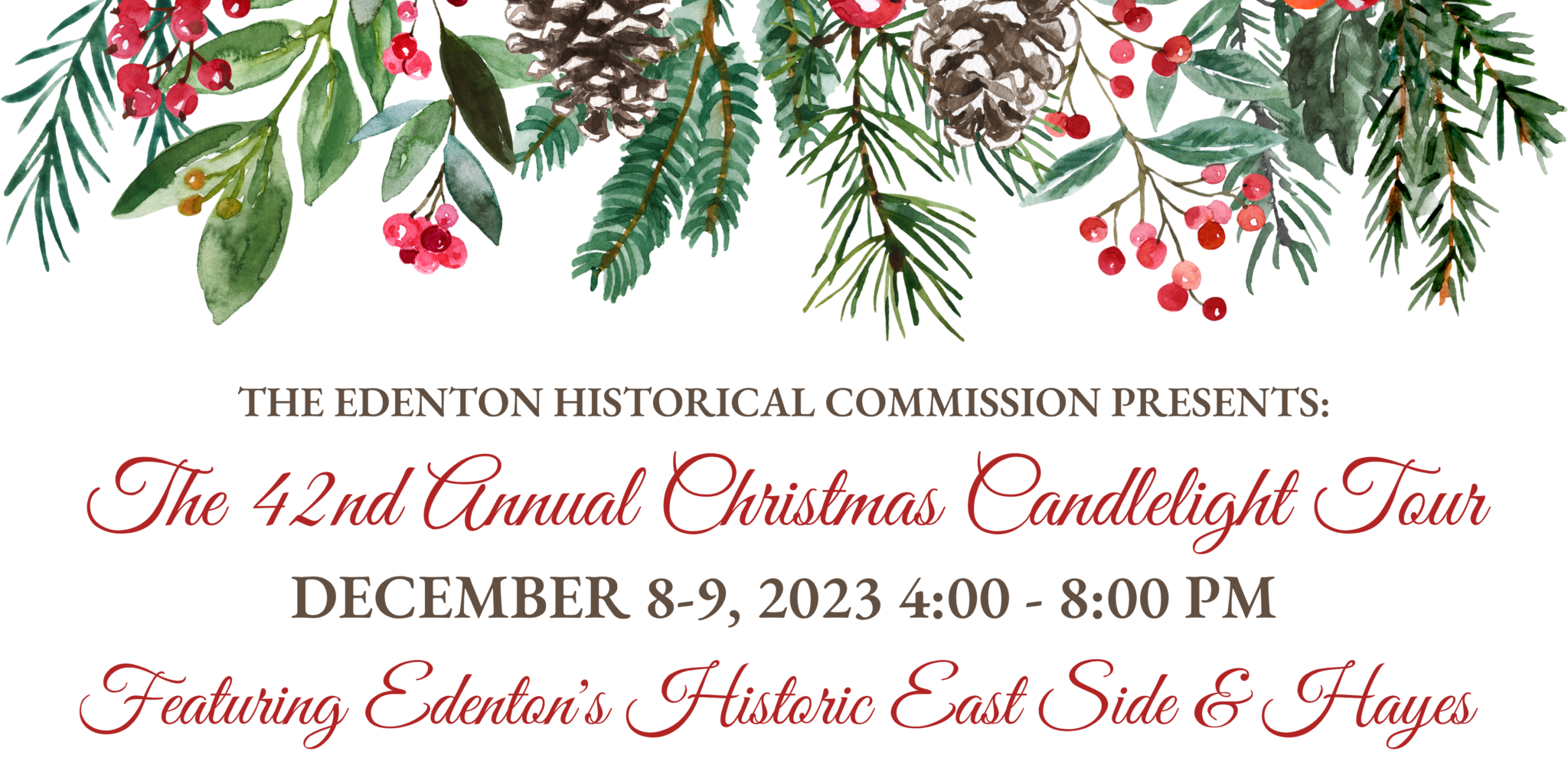 Christmas Candlelight Tour Edenton Historical Commission
